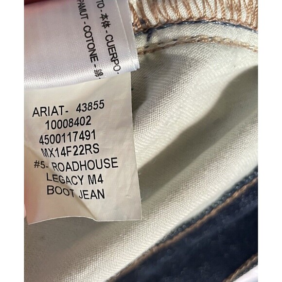 Ariat M4 Legacy Relaxed Boot Cut Jeans Men's Size  32 32 - Picture 6 of 16